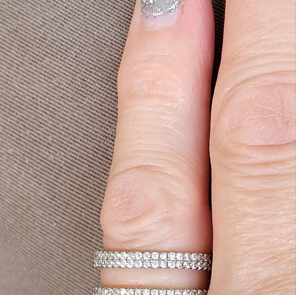 Triple band sterling silver ring - Picture 5 of 7